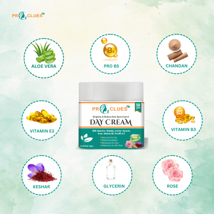 Proclues Day Cream Ingredients