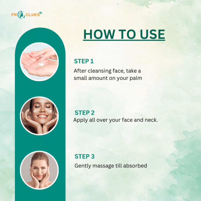 Proclues Day Cream how to use